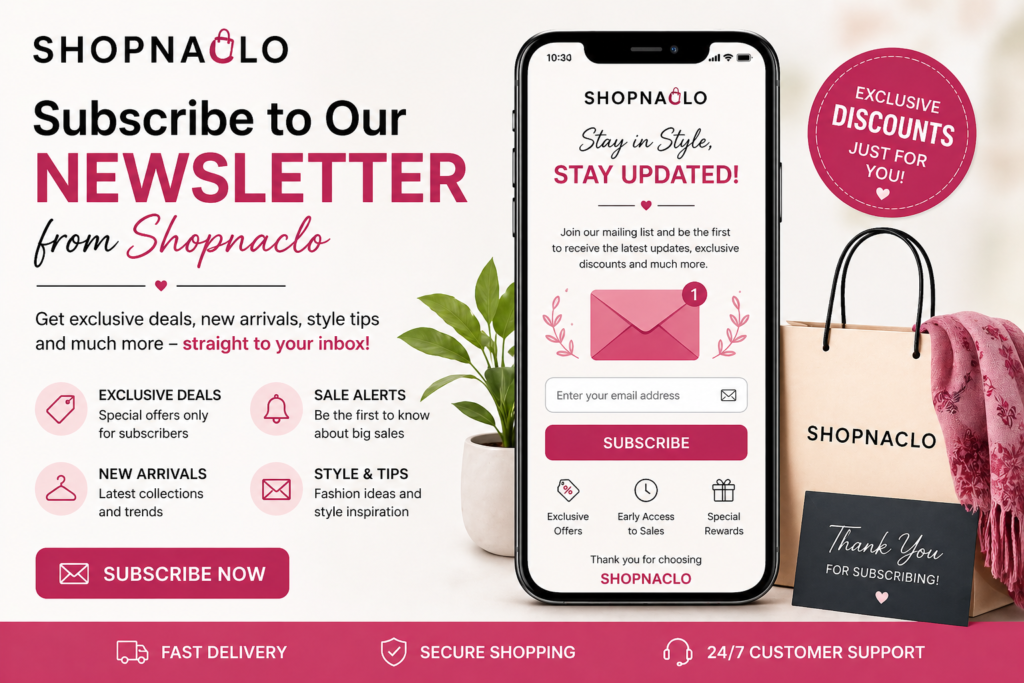 newsletter from shopnaclo