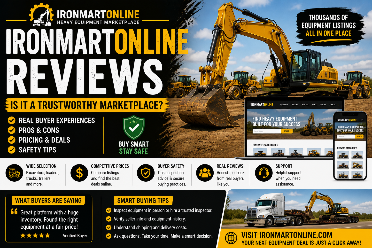 IronMartOnline Reviews: Should You Trust This Equipment Marketplace?